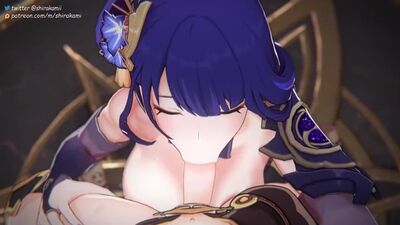 Shirakamii | Raiden Shogun (Genshin Impact) [Hentai 3D]