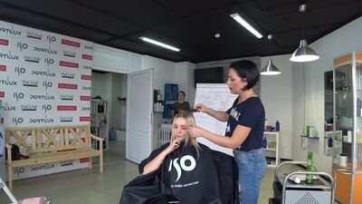 Окрашивание в Блонд без желтизны. Плавная растяжка цвета. Видео тренинг по колористике для новичков