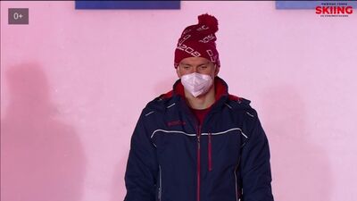 Награждение Александра Большунова