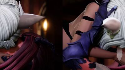 (большая зеленая) животик-горнист трахается и кончает в фурри