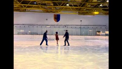 Olympic Ice Skater Hopeful Does Porn on Ice DP! Terra Joy & two man