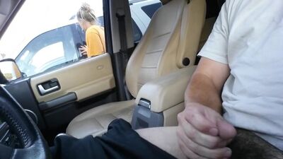 Dick Flash for college girl with big cum finish.