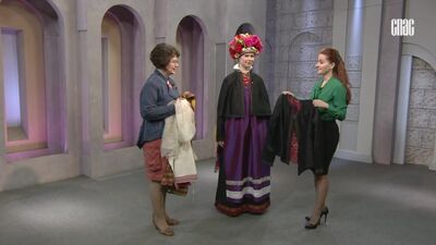 Праздничный девичий костюм с. Илёк Суджанского уезда Курской губернии нач. ХХ века