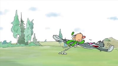 Алдар и серый волк.