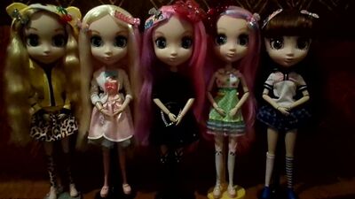 Моя коллекция кукол Шибаджуку Гёрлз. Полная коллекция все 5 штук*Shibajuku Girls