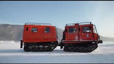 ГАЗ-3351 Заволжского завода гусеничных тягачей - полный аналог шведского BV-206