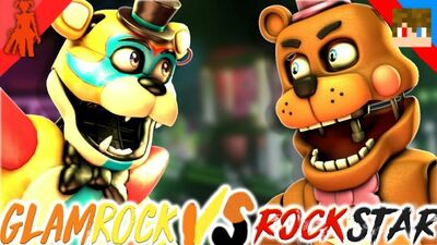 Tihonsyah - [SFM FNAF] Glamrock Freddy VS Rockstar Freddy