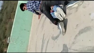 Desi teen Couple caught fucking on terrace