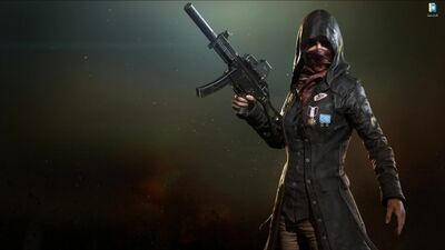 Девушка с UMP 9 из PlayerUnknown's Battlegrounds (PUBG) - живые обои для Wallpaper Engine